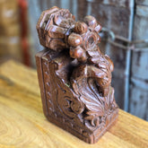 Antique Indian Handmade Carved Solid Wood Door Stop 36